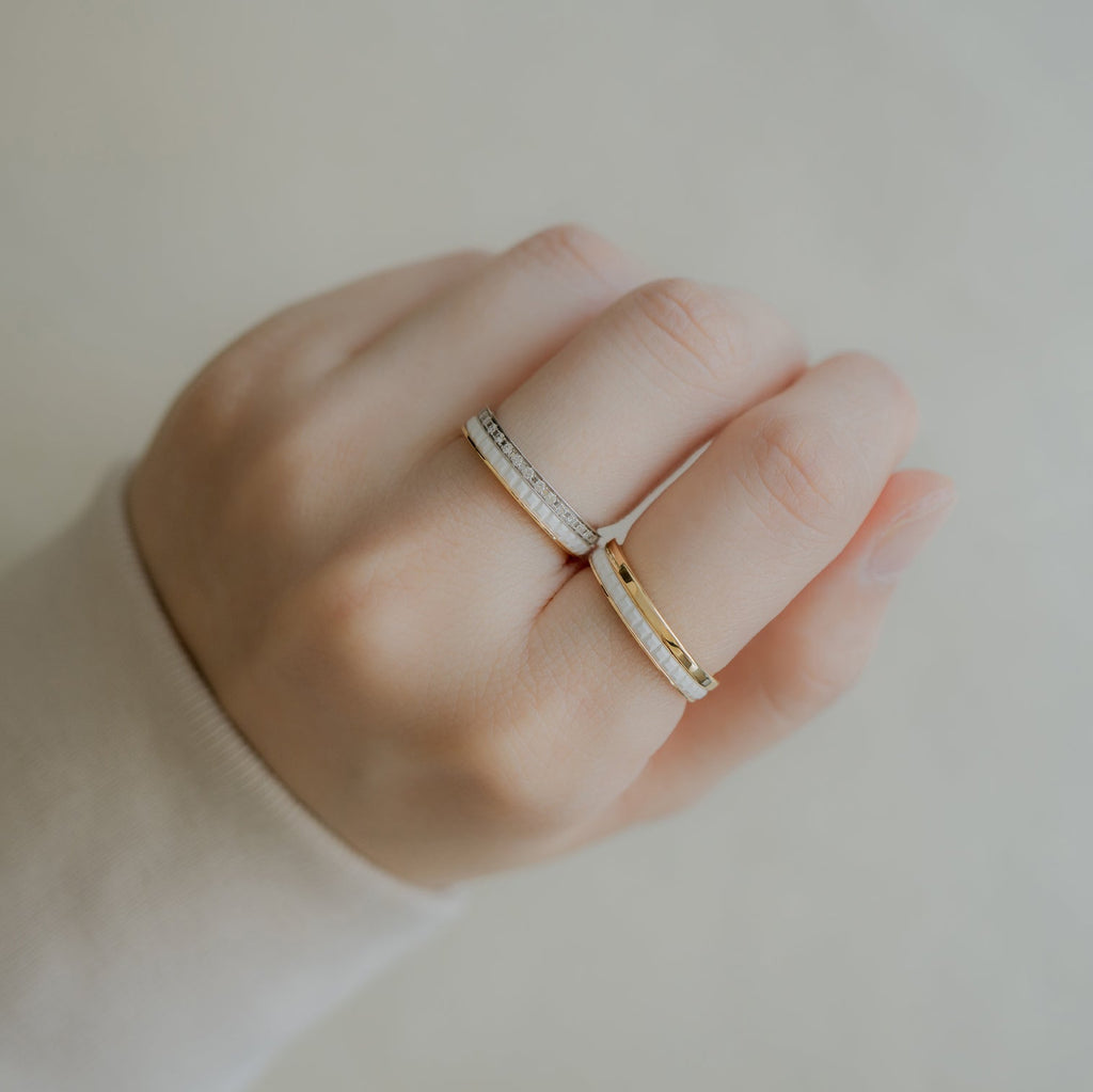 BOUCHERON ブシュロン キャトル ホワイト ダイヤモンド リング ハーフ JAL00237