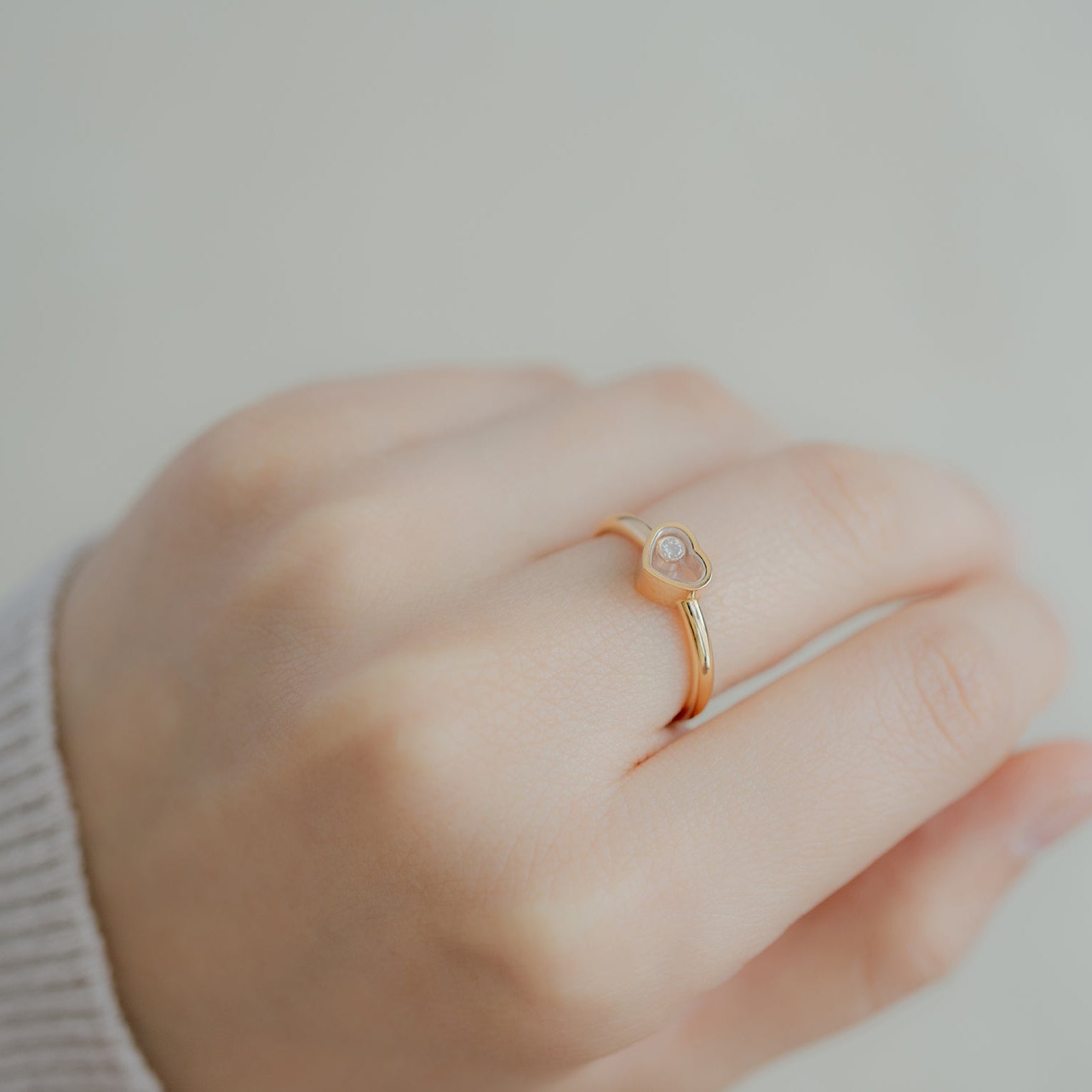 ショパール マイ ハッピーハート リング ローズゴールド ダイヤモンド 82A086-5000