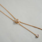 Chopard ショパール ハッピーハート ローズゴールド タイネックレス(オニキス)81A148-5201