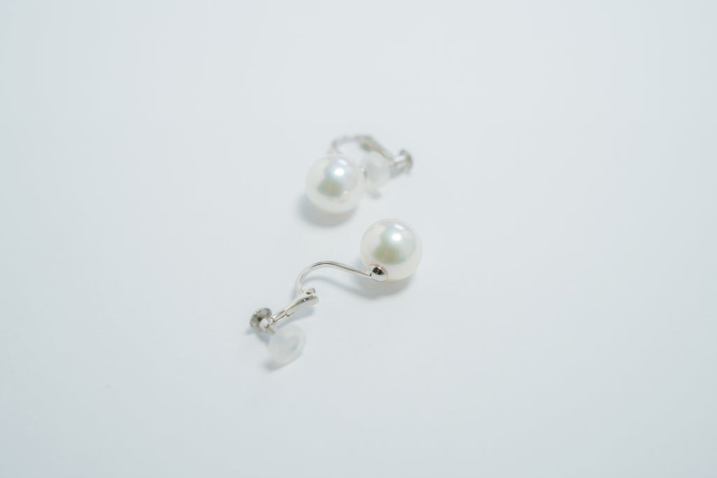 Pearl パール 天女 ネックレス、ピアスセット8.5ｍｍ～9.0mm P67051