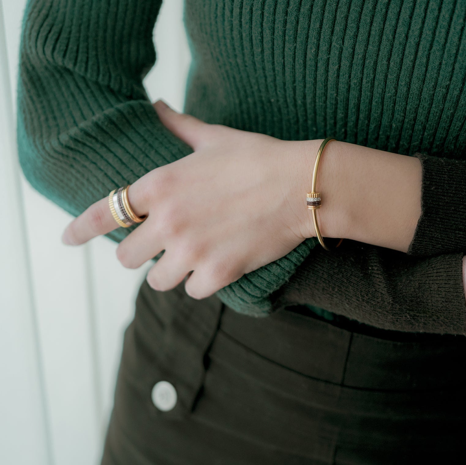 BOUCHERON ブシュロン キャトル クラシック 1モチーフ バングル JBT00934