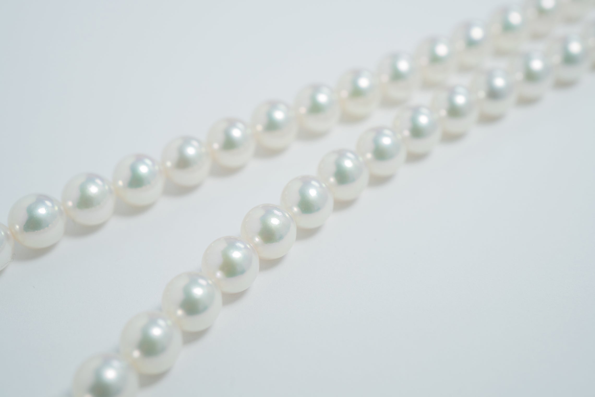 Pearl パール 天女 ネックレス、ピアスセット8.5ｍｍ～9.0mm P67051
