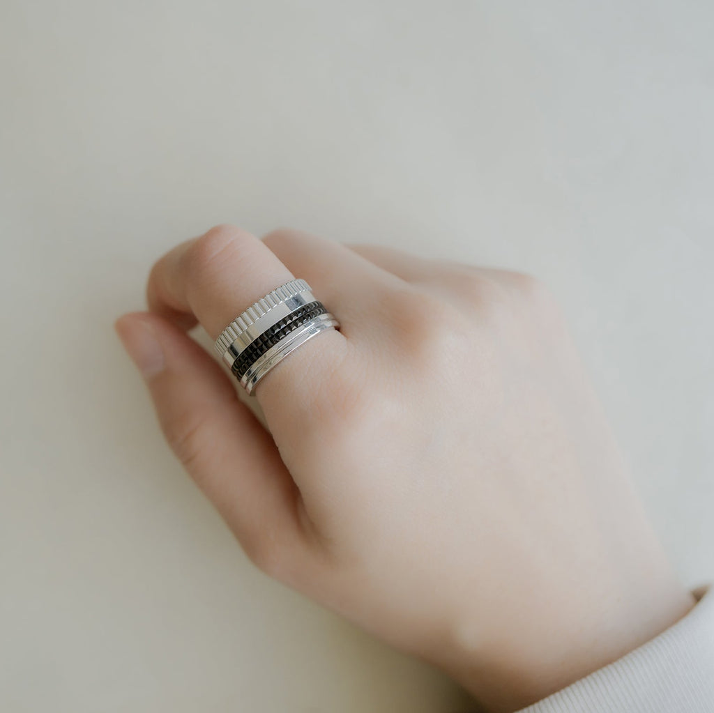 BOUCHERON ブシュロン キャトル ブラック リング ラージ JRG01789