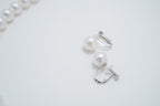 Pearl パール 花珠 ネックレス、ピアスセット 7.5mm～8.0mm SS300866