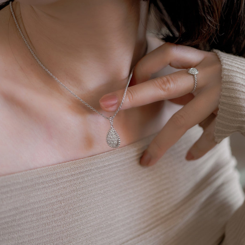 BOUCHERON ブシュロン セルパンボエム ペンダント ホワイトゴールド ミディアム JPN00555