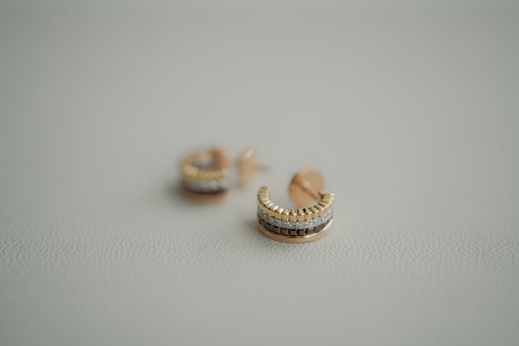 BOUCHERON ブシュロン QUATRE CLASSIQUE キャトル クラシック フープイヤリング ミニ JCO00122