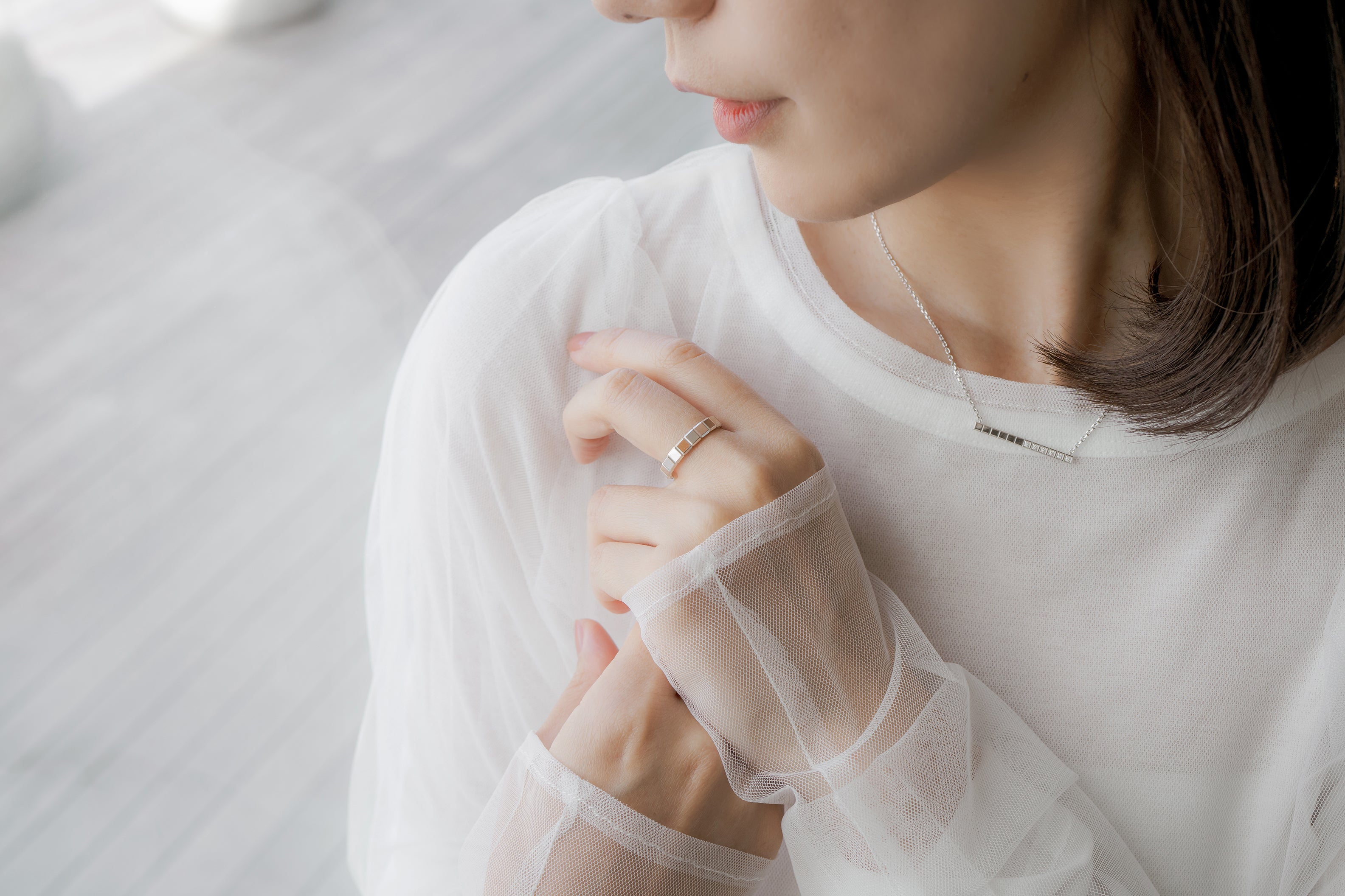 ショパール アイスキューブ ネックレス @817702-1002