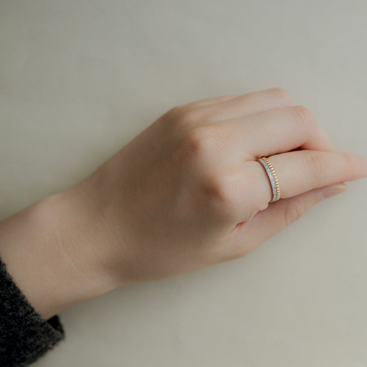 BOUCHERON ブシュロン キャトル ラディアント ダイヤモンド リング ハーフ JAL00248