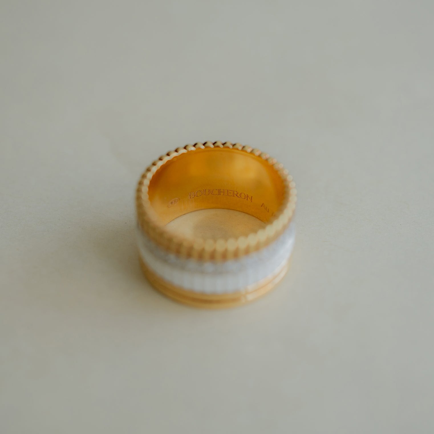 BOUCHERON ブシュロン キャトル ホワイト ダイヤモンド リング ラージ