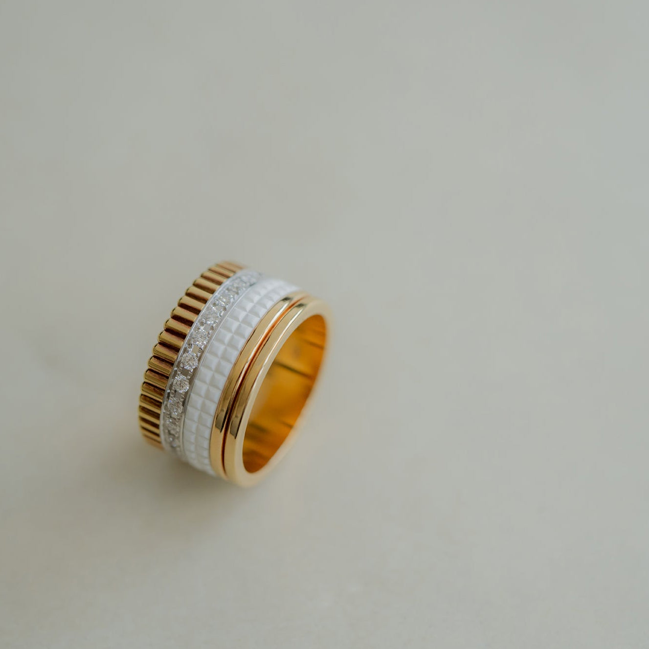 BOUCHERON ブシュロン キャトル ホワイト ダイヤモンド リング ラージ