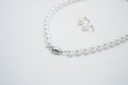 Pearl パール 花珠 ネックレス、ピアスセット 9.0mm～9.5mm SS115557
