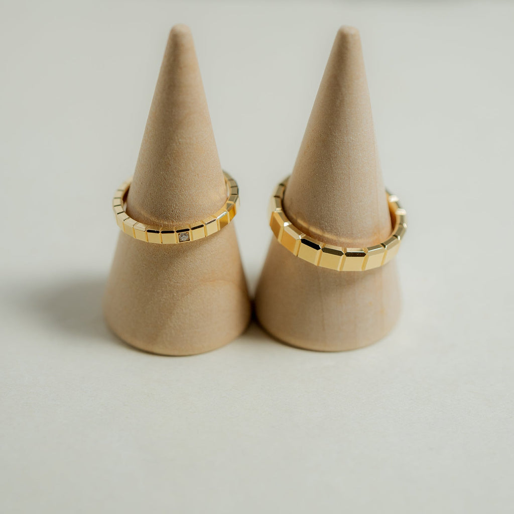 ショパール アイスキューブ イエローゴールドリング @829834-0010