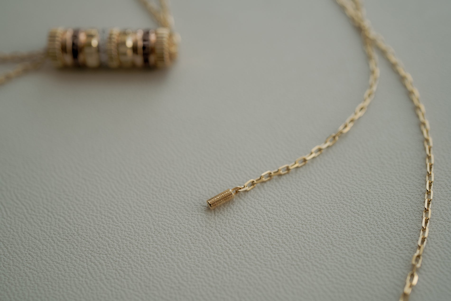 BOUCHERON ブシュロン QUATRE CLASSIQUE キャトル クラシック 2モチーフ タイネックレスJCL00089