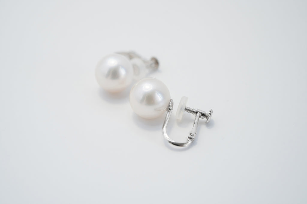 Pearl パール 花珠 ネックレス、ピアスセット 9.0mm～9.5mm SS115557