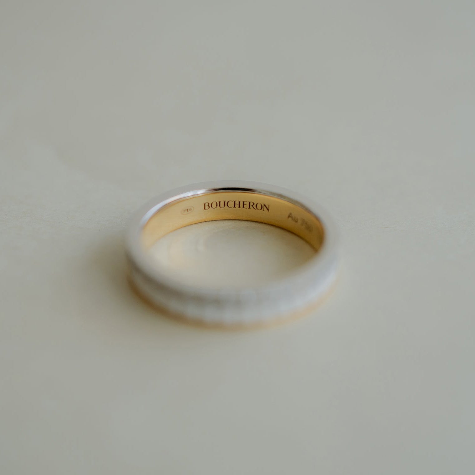 BOUCHERON ブシュロン キャトル ホワイト ダイヤモンド リング ハーフ JAL00237