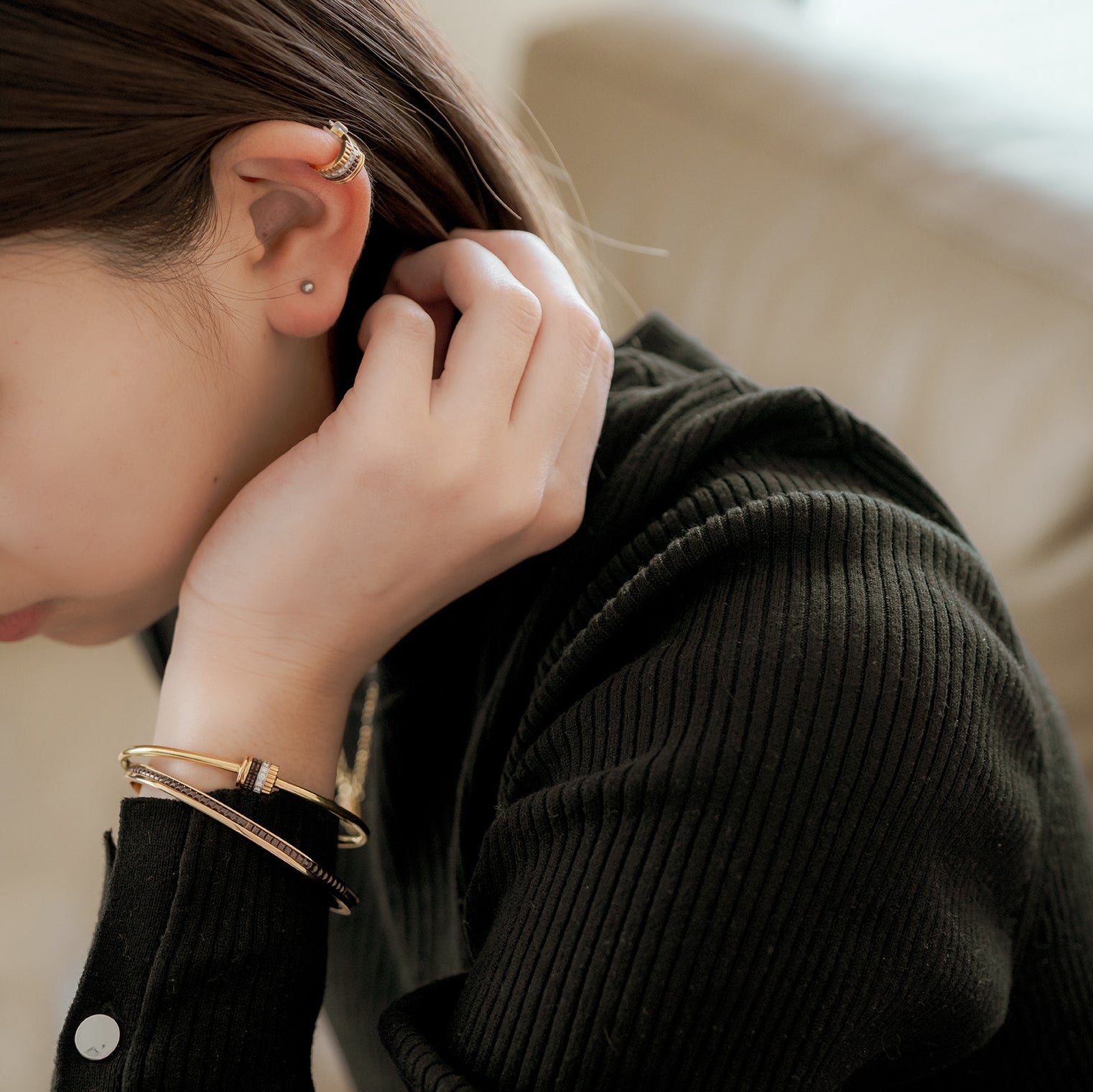 BOUCHERON ブシュロン キャトル クラシック 1モチーフ バングル JBT00934