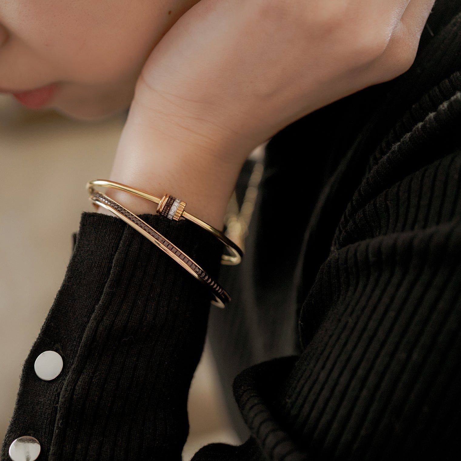 BOUCHERON ブシュロン キャトル クラシック 1モチーフ バングル JBT00934