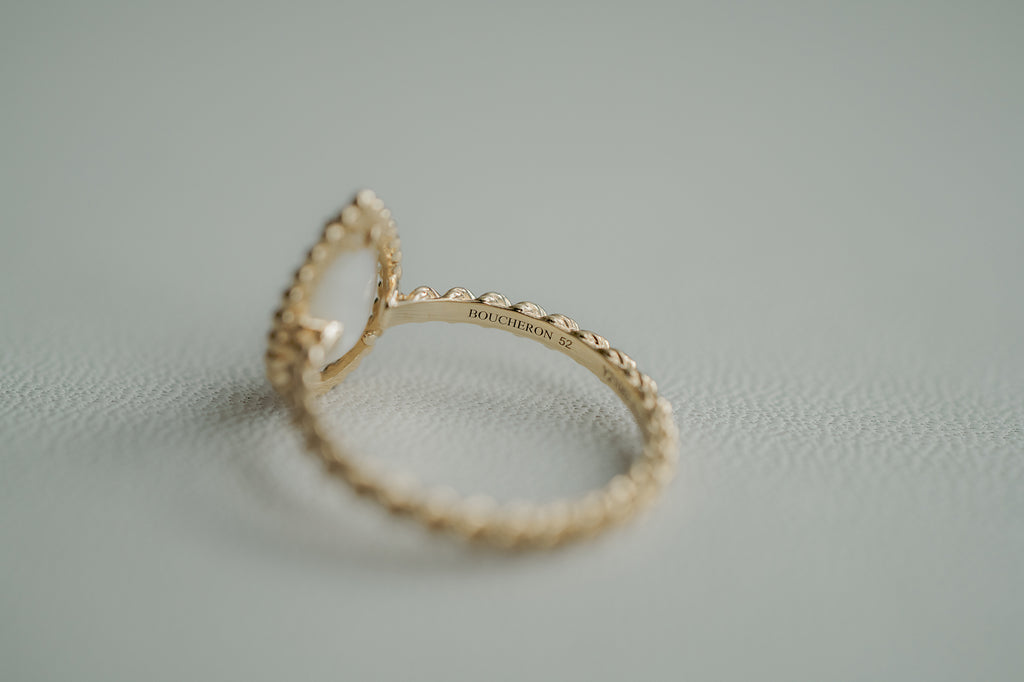 BOUCHERON ブシュロン SERPENT BOHÈME WHITE MOTHER-OF-PEARL セルパンボエム リング スモール JRG02705