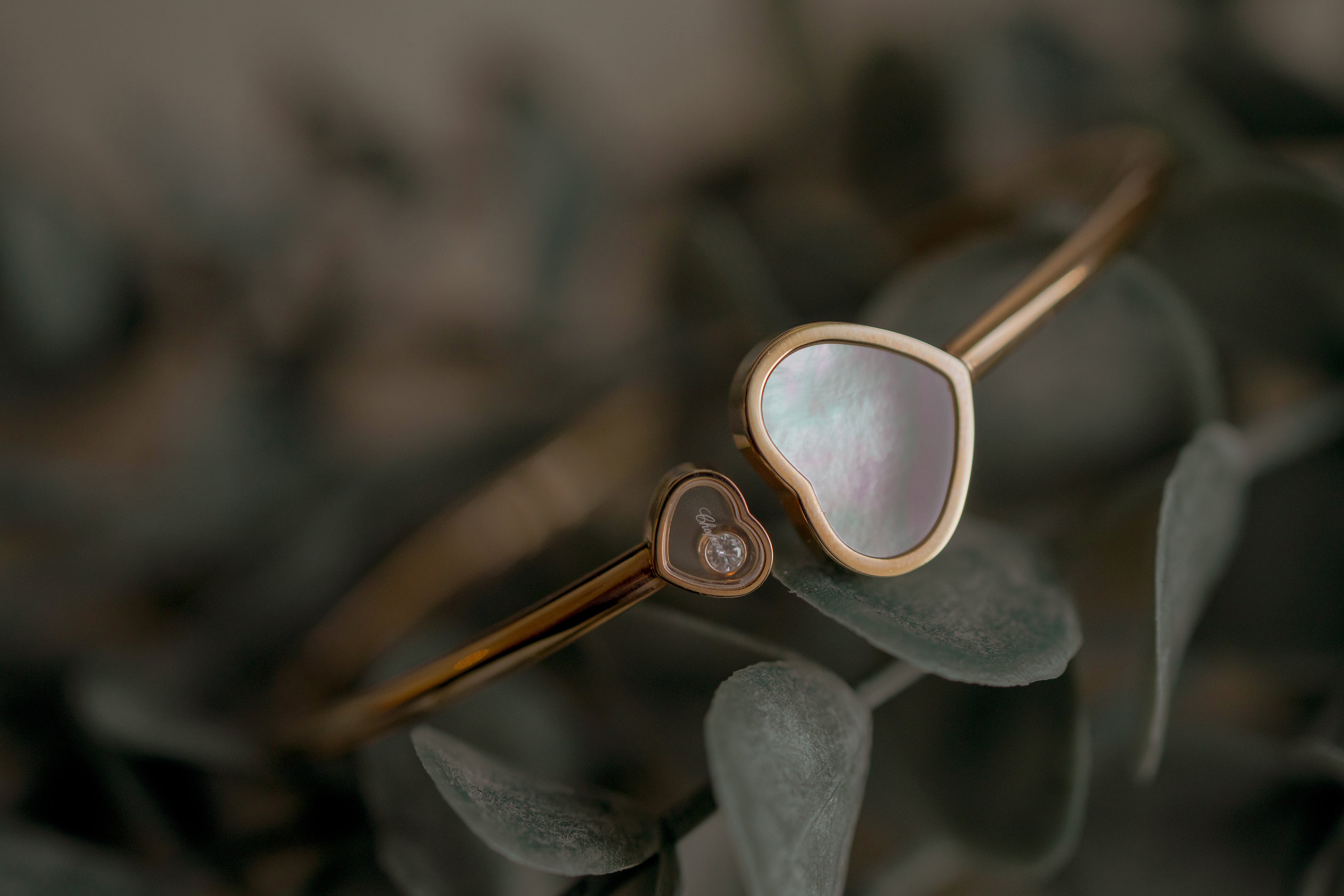 ショパール ハッピーハート バングル(MOP) @857482-5300