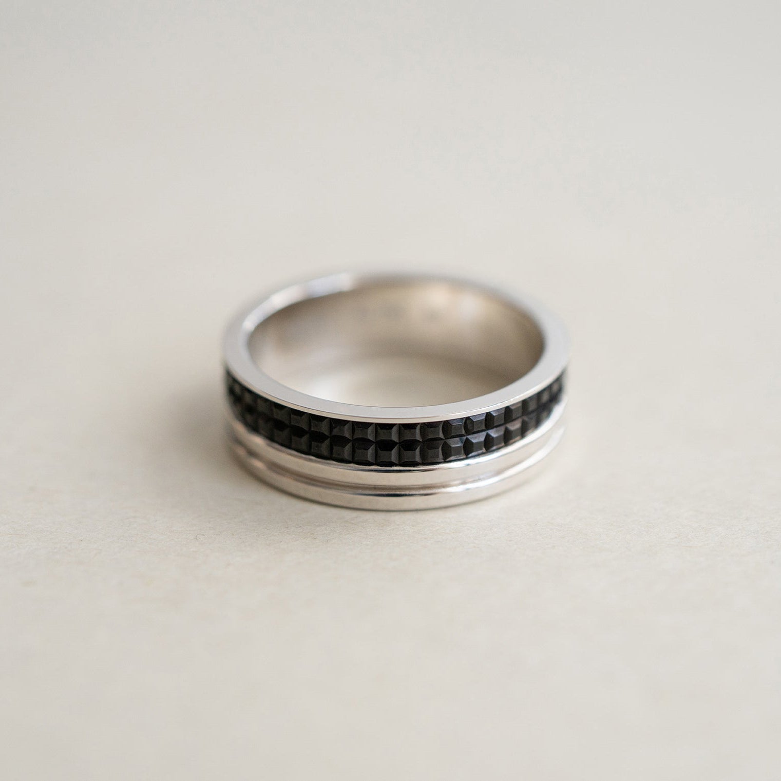 BOUCHERON ブシュロン キャトル ブラック リング ハーフ ラージ JAL00293
