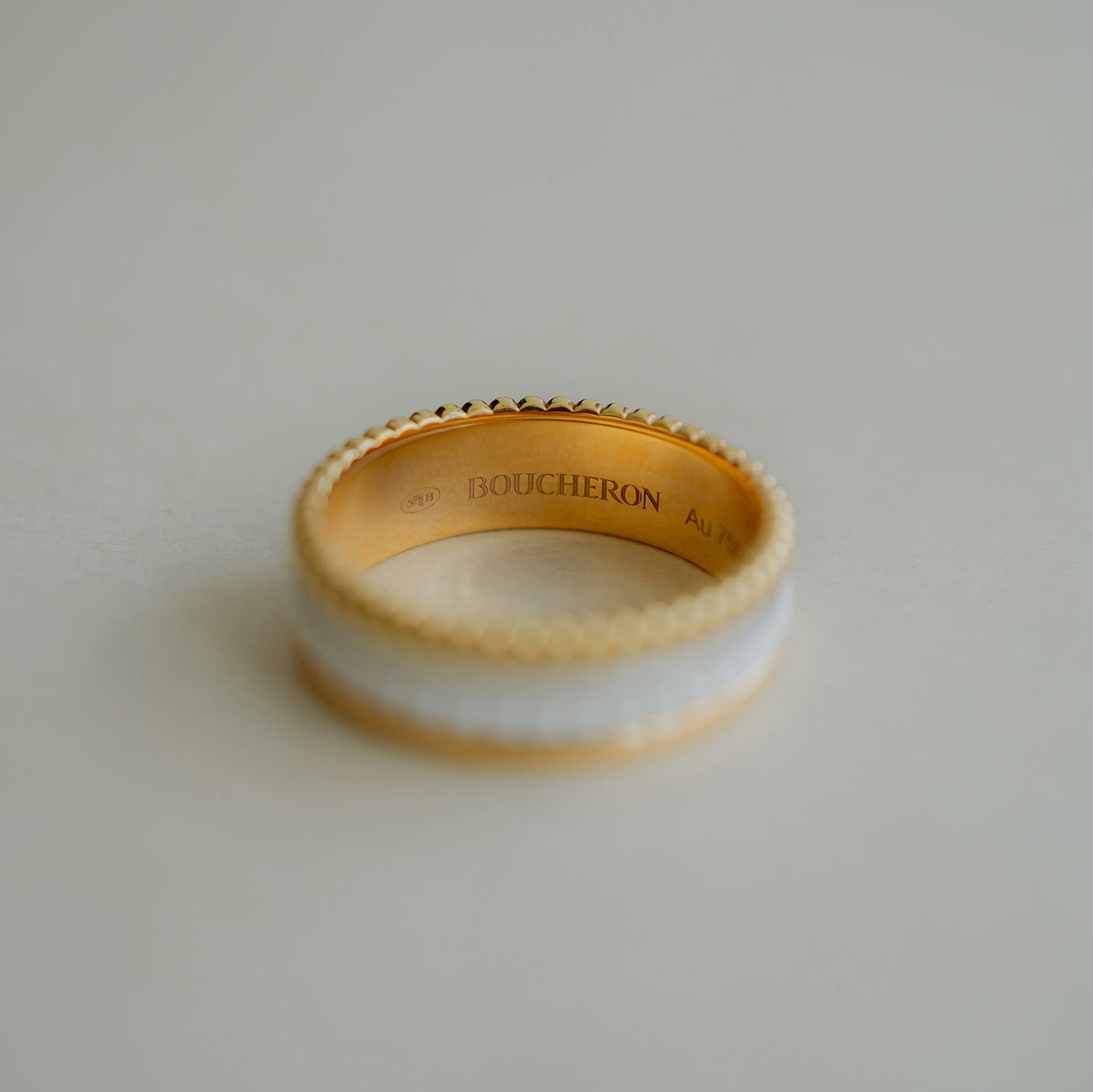 BOUCHERON ブシュロン キャトル ホワイト リング スモール JRG01596