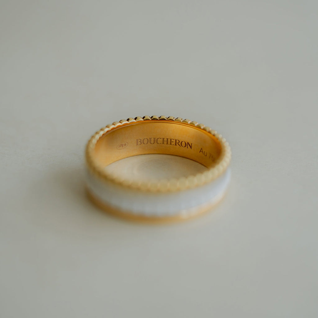 BOUCHERON ブシュロン キャトル ホワイト リング スモール JRG01596