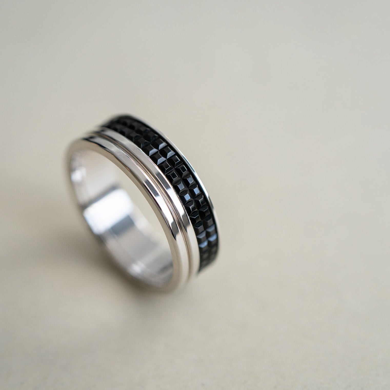 BOUCHERON ブシュロン キャトル ブラック リング ハーフ ラージ JAL00293