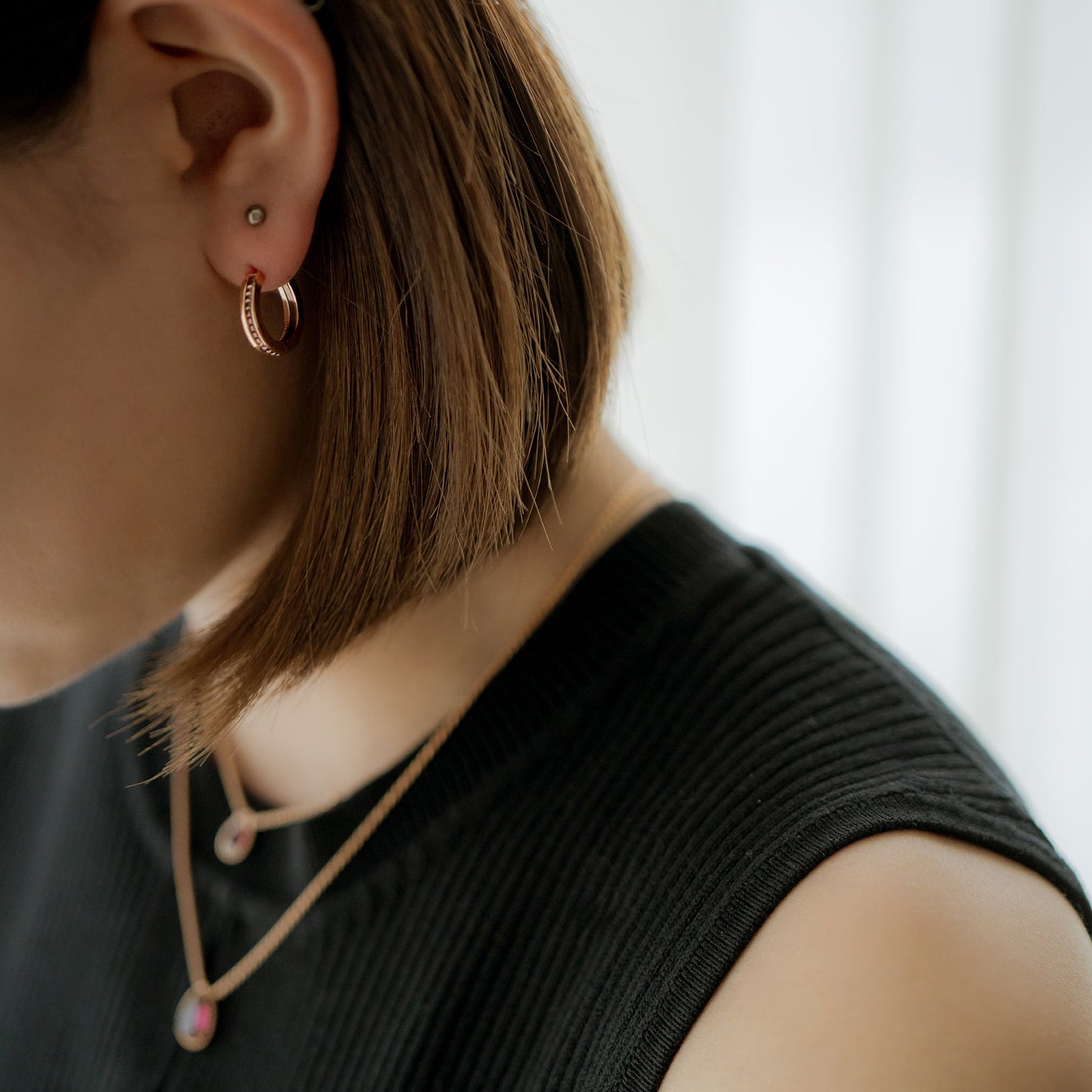 BOUCHERON ブシュロン キャトル クラシック フープイヤリング ハーフ JCO01598