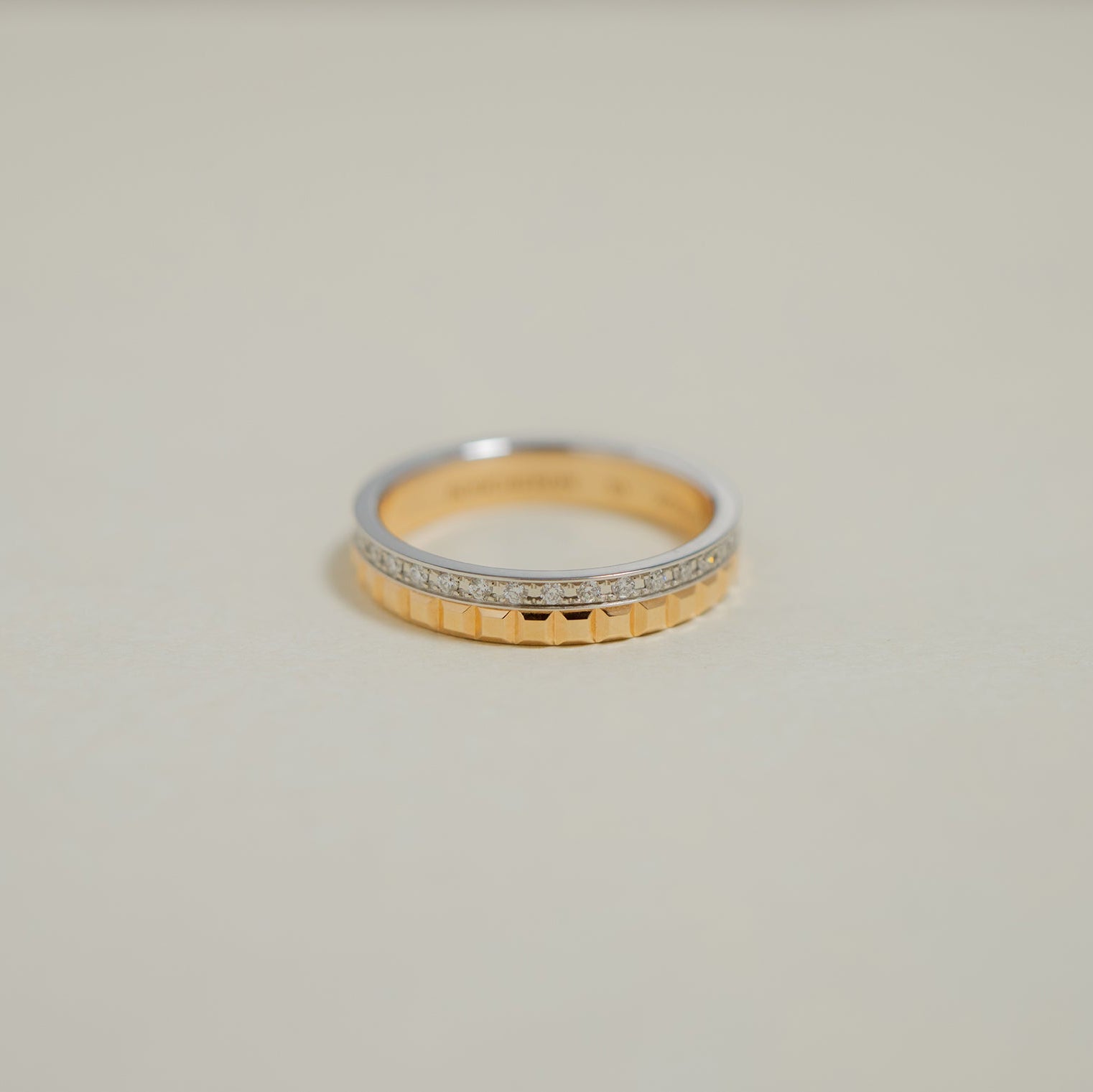 BOUCHERON ブシュロン キャトル ラディアント クル ド パリ ダイヤモンド リング ハーフ JAL00280