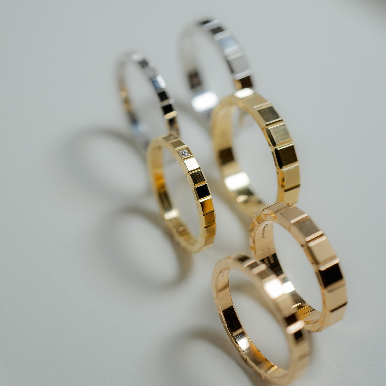 ショパール アイスキューブ イエローゴールド リング(ダイヤモンド)@827702-0229