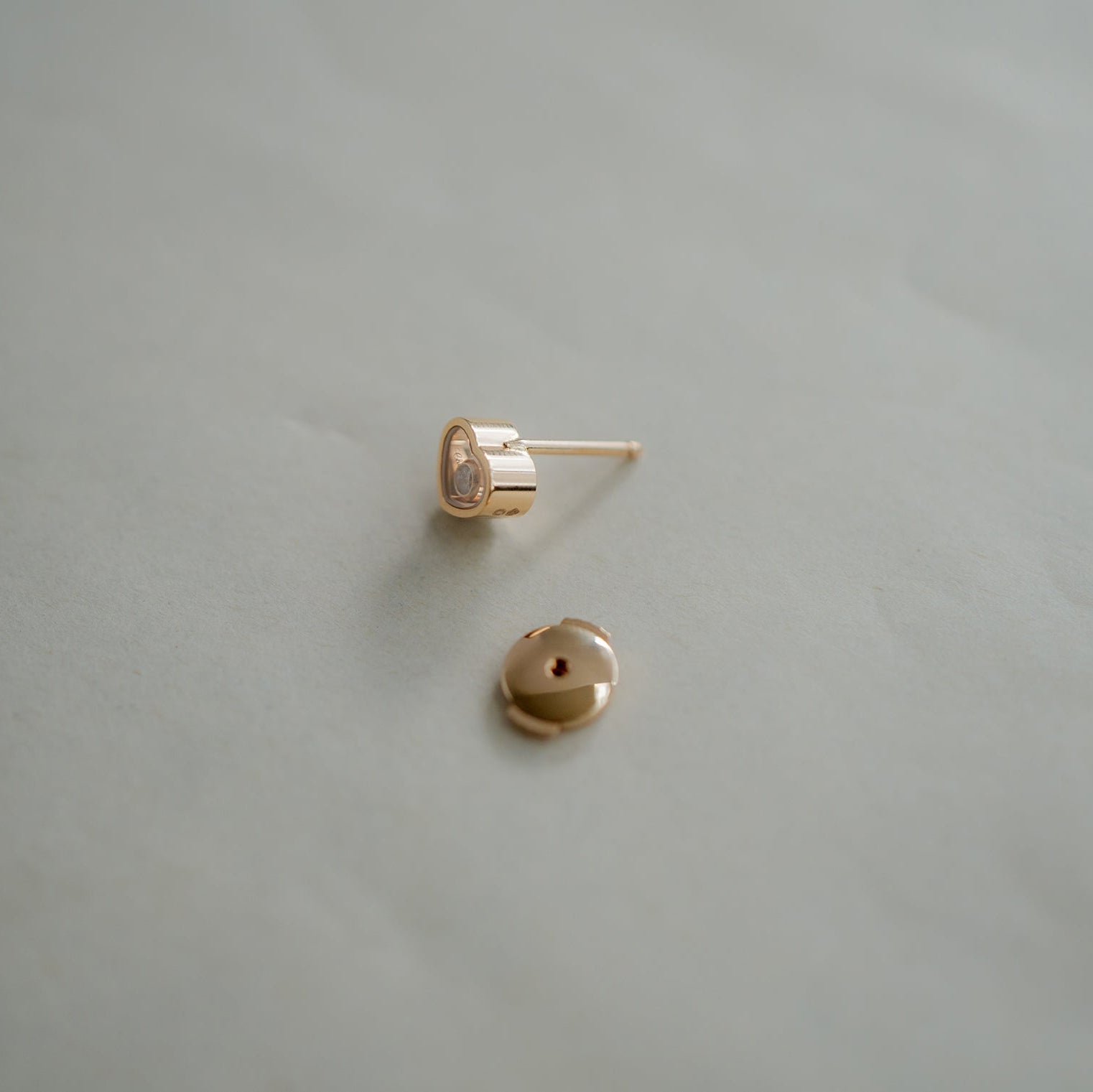 ショパール マイハッピーハート ローズゴールド シングルピアス 83A086-5092