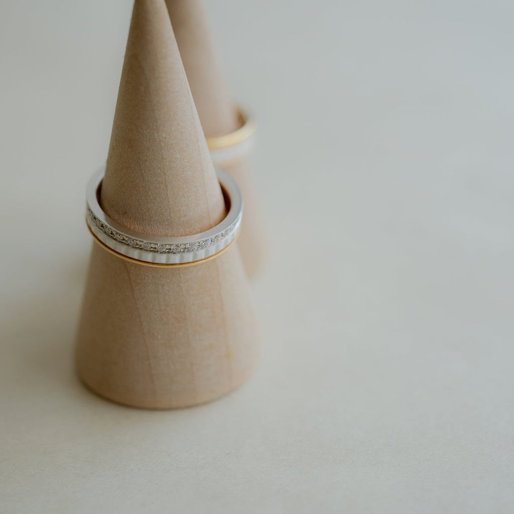 BOUCHERON ブシュロン キャトル ホワイト ダイヤモンド リング ハーフ JAL00237
