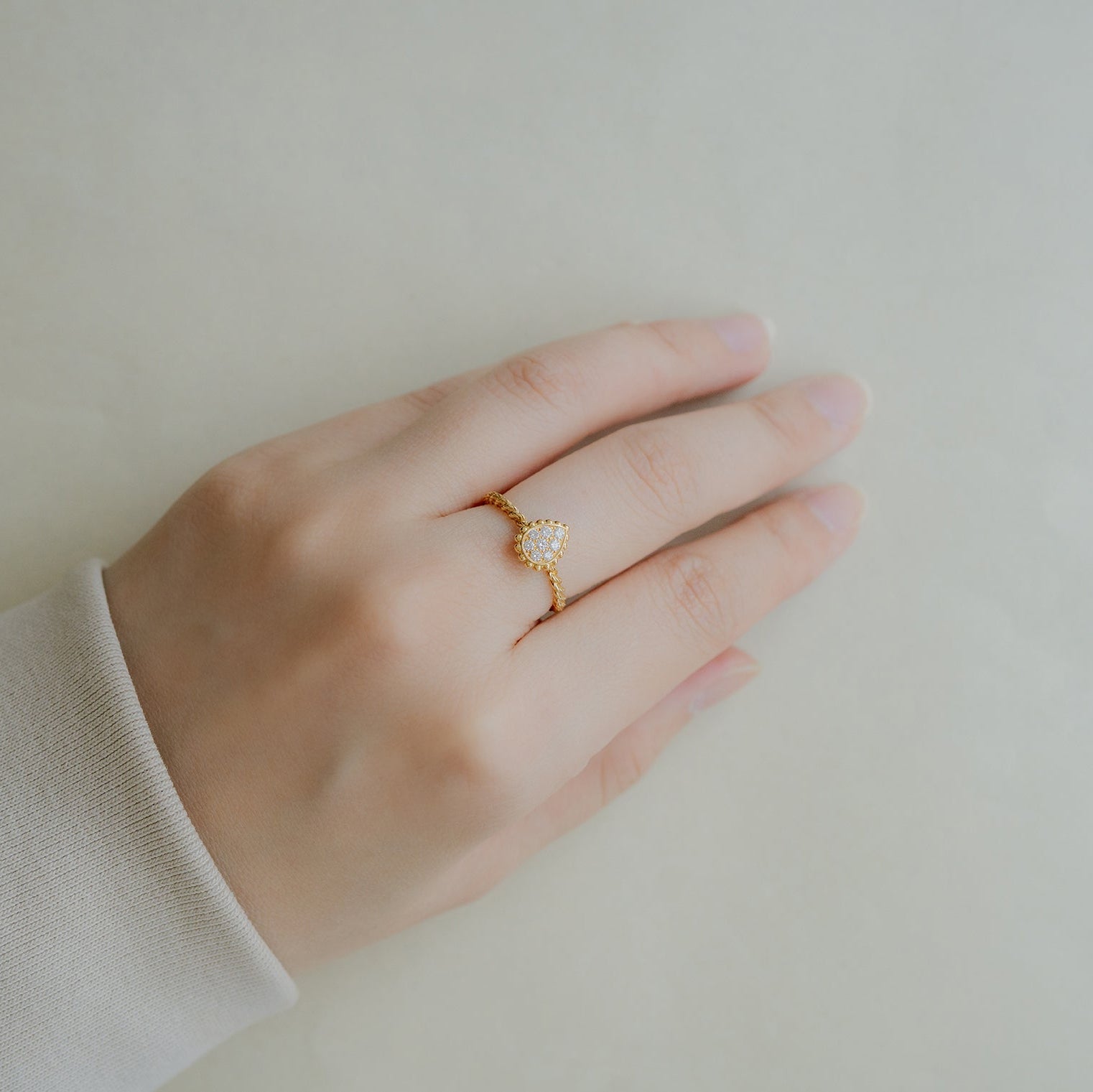 BOUCHERON ブシュロン セルパンボエム リング イエローゴールド エクストラスモール JRG02143