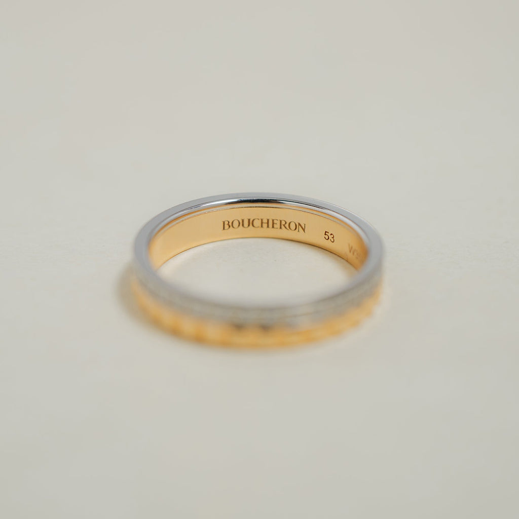 BOUCHERON ブシュロン キャトル ラディアント クル ド パリ ダイヤモンド リング ハーフ JAL00280