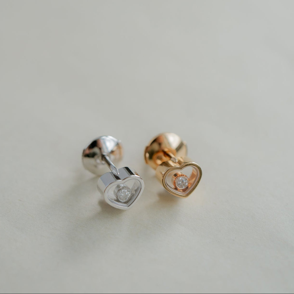 ショパール マイハッピーハート ローズゴールド シングルピアス 83A086-5092