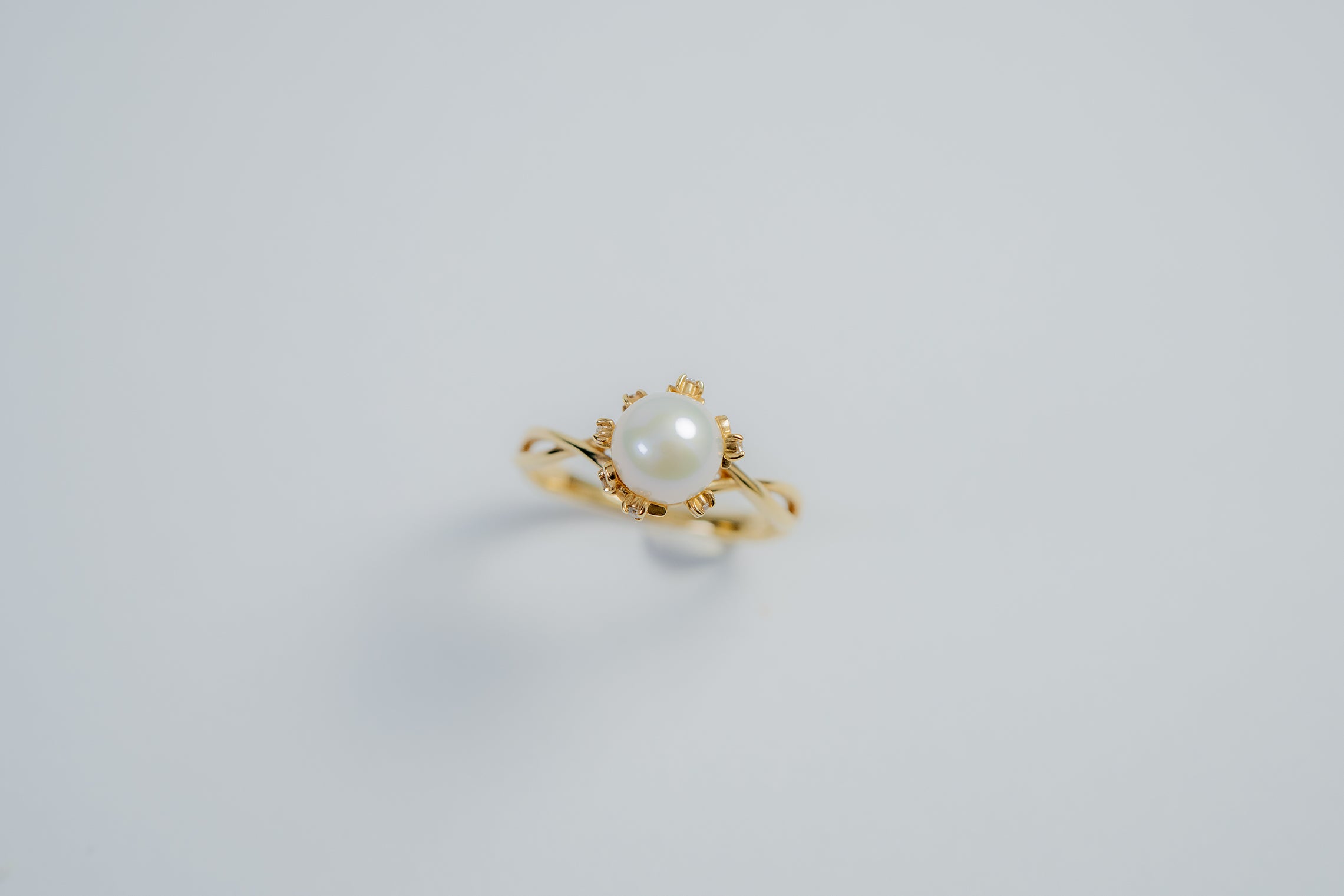 淡水パール、ダイヤ 指輪 11号 5R074K