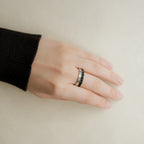 BOUCHERON ブシュロン キャトル ブラック リング ハーフ ラージ JAL00293