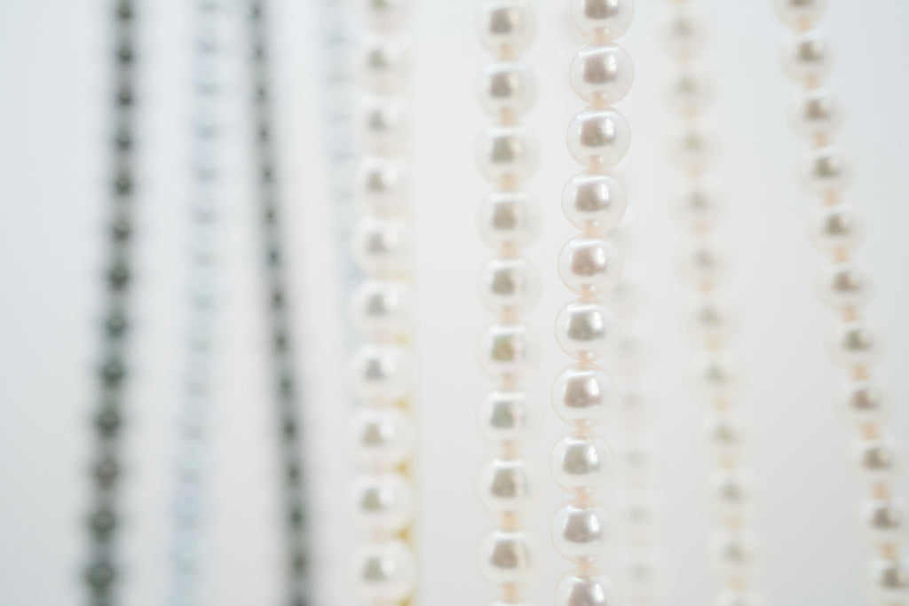 Pearl パール 花珠 ネックレス、ピアスセット 7.5mm～8.0mm SS300866