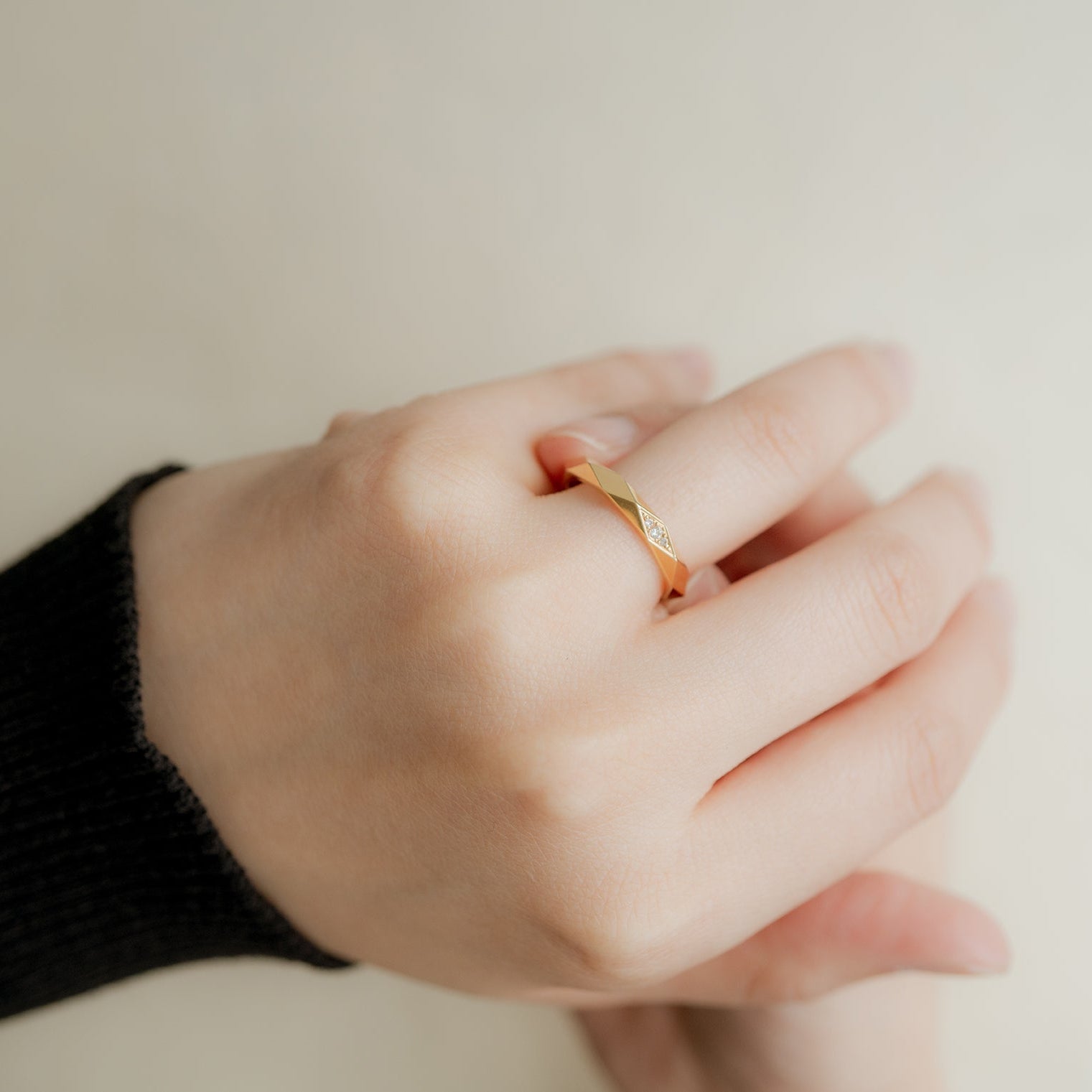 BOUCHERON ブシュロン ファセット 3ダイヤモンド リング ミディアム JAL00091