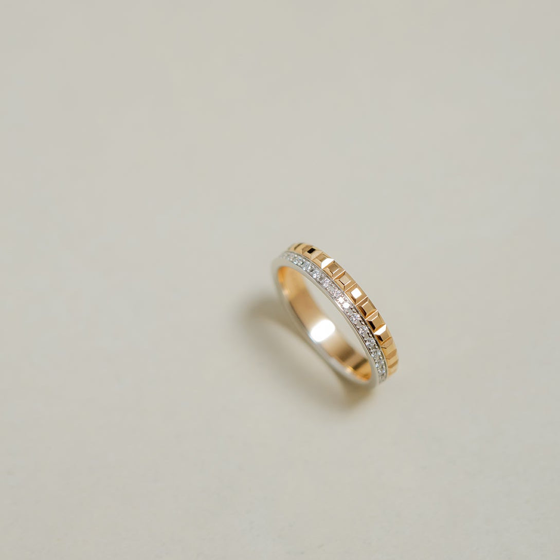BOUCHERON ブシュロン キャトル ラディアント クル ド パリ ダイヤモンド リング ハーフ JAL00280