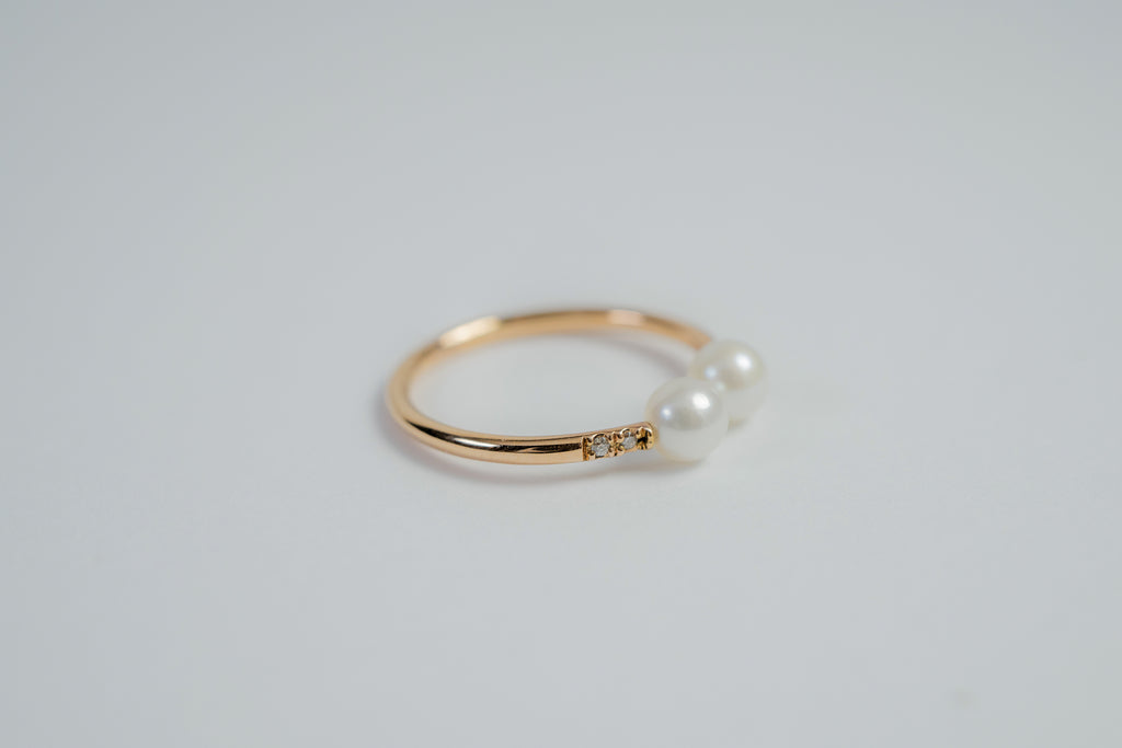 パール K18リング 9号 GR-115.3