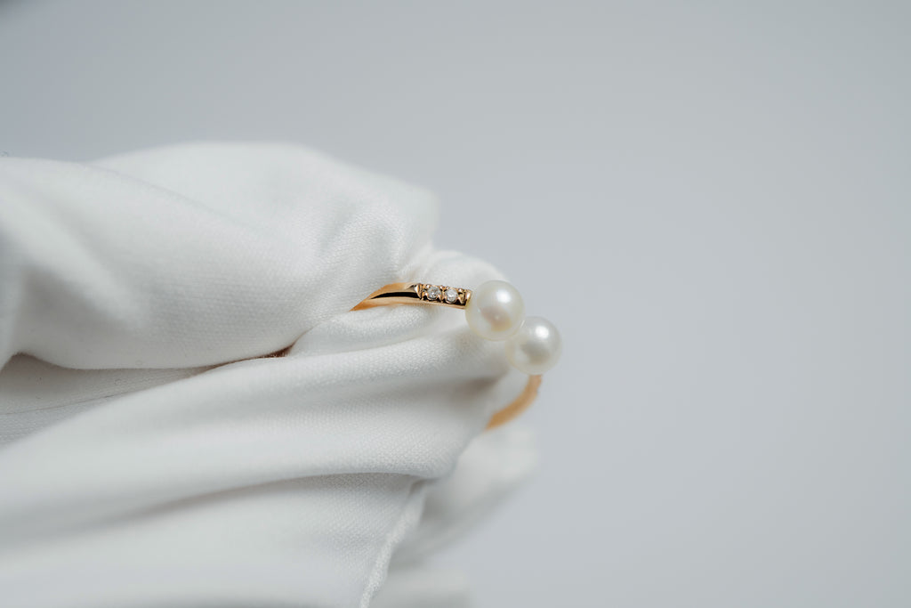 パール K18リング 9号 GR-115.3