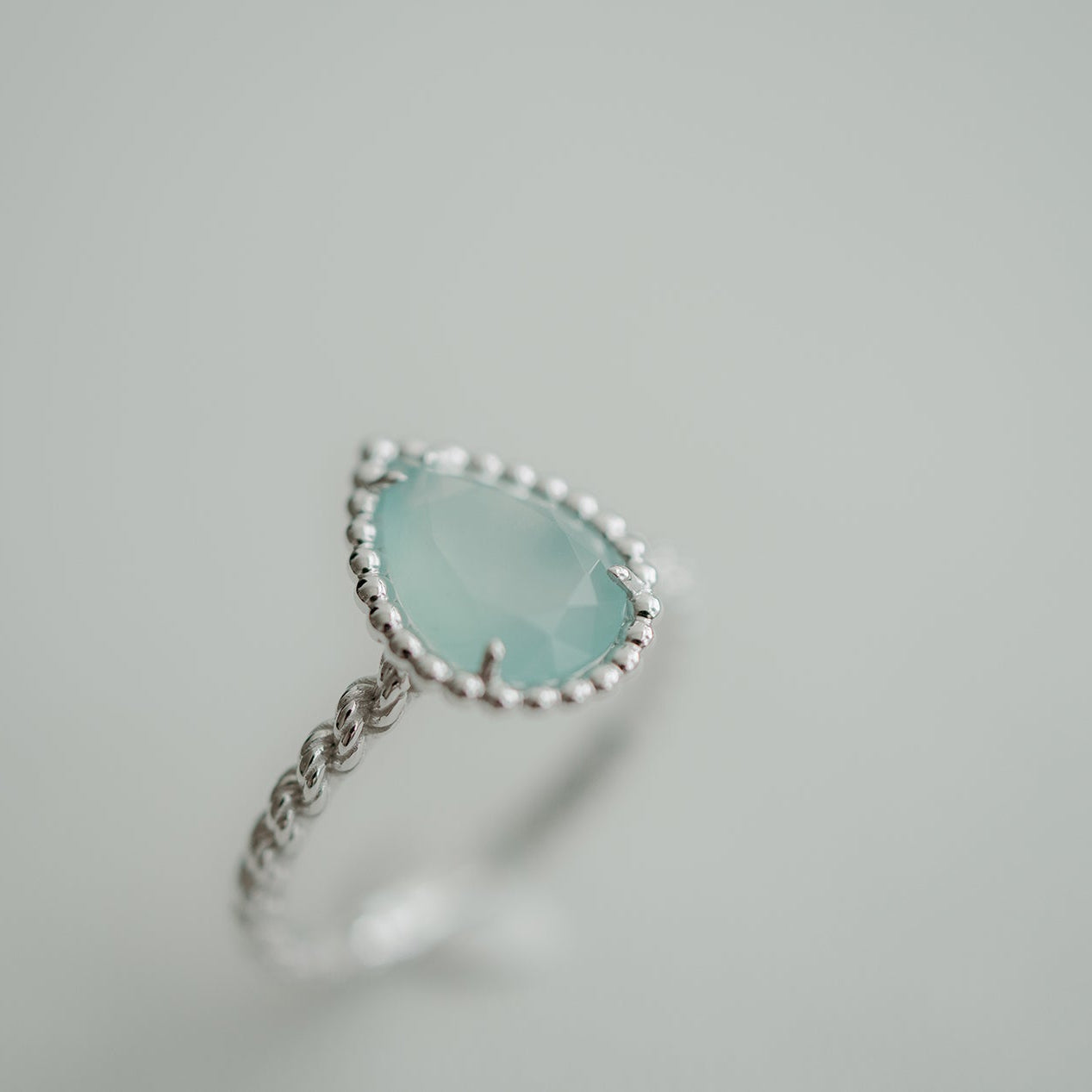 BOUCHERON セルパンボエム リング アクアプレーズ8号ホワイトゴールド
