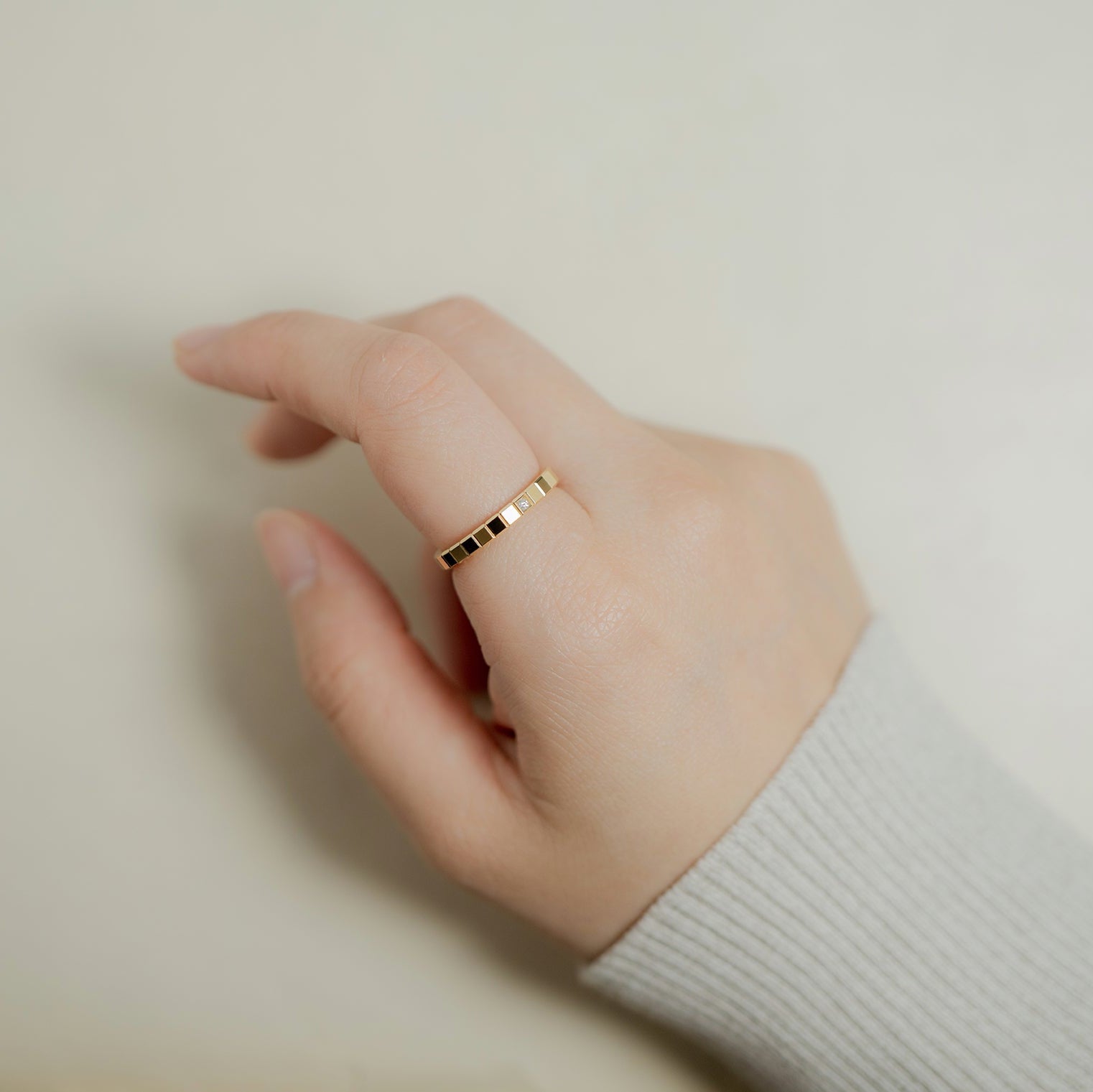 ショパール アイスキューブ イエローゴールド リング(ダイヤモンド)@827702-0229