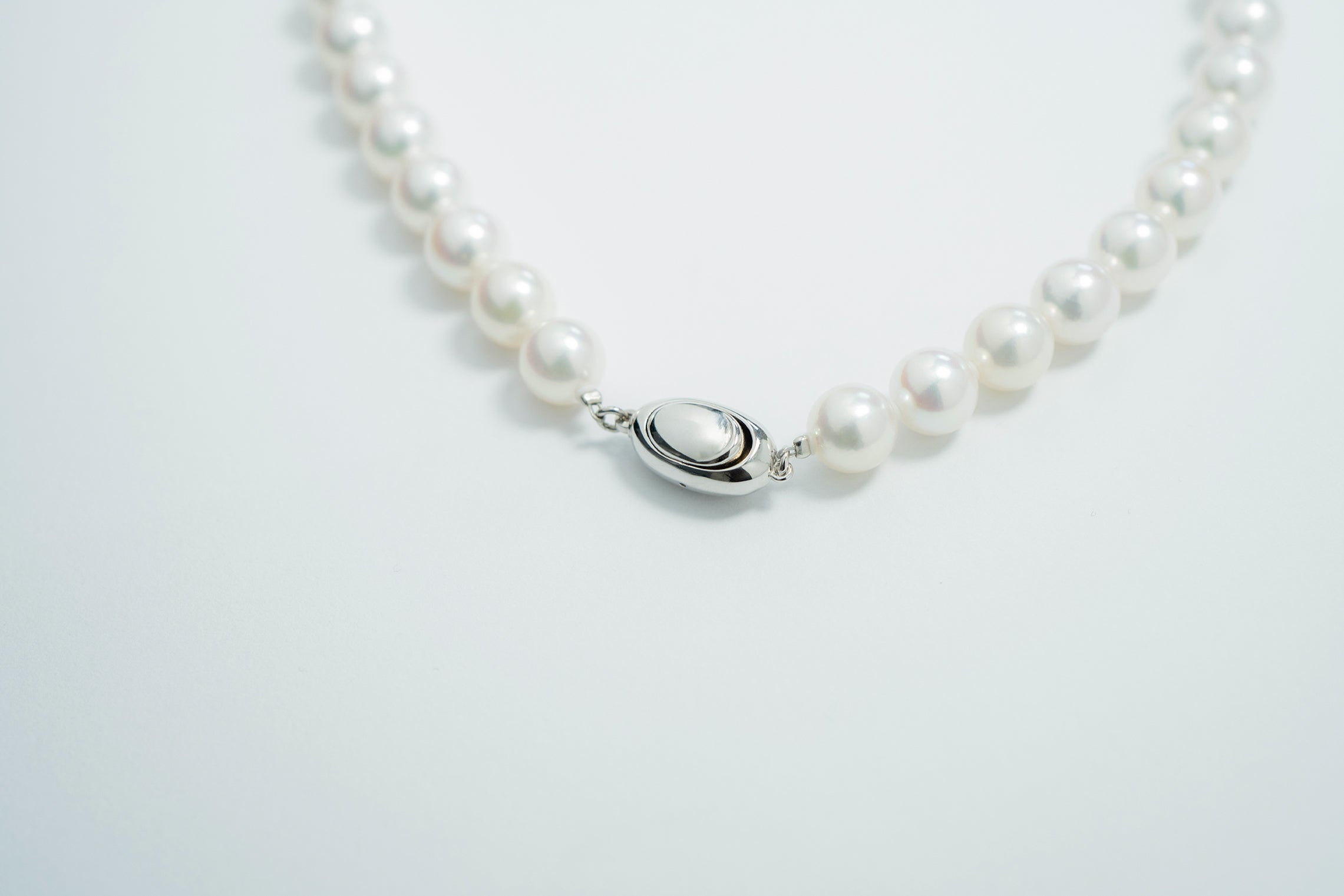 Pearl パール 花珠 ネックレス、ピアスセット 8.5ｍｍ～9.0mm SS168647