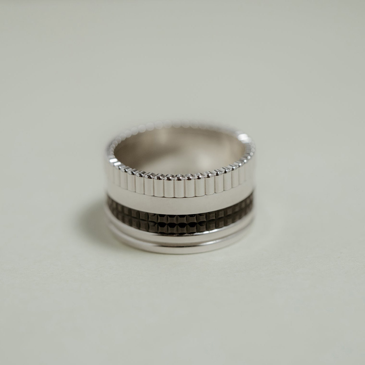 BOUCHERON ブシュロン キャトル ブラック リング ラージ JRG01789