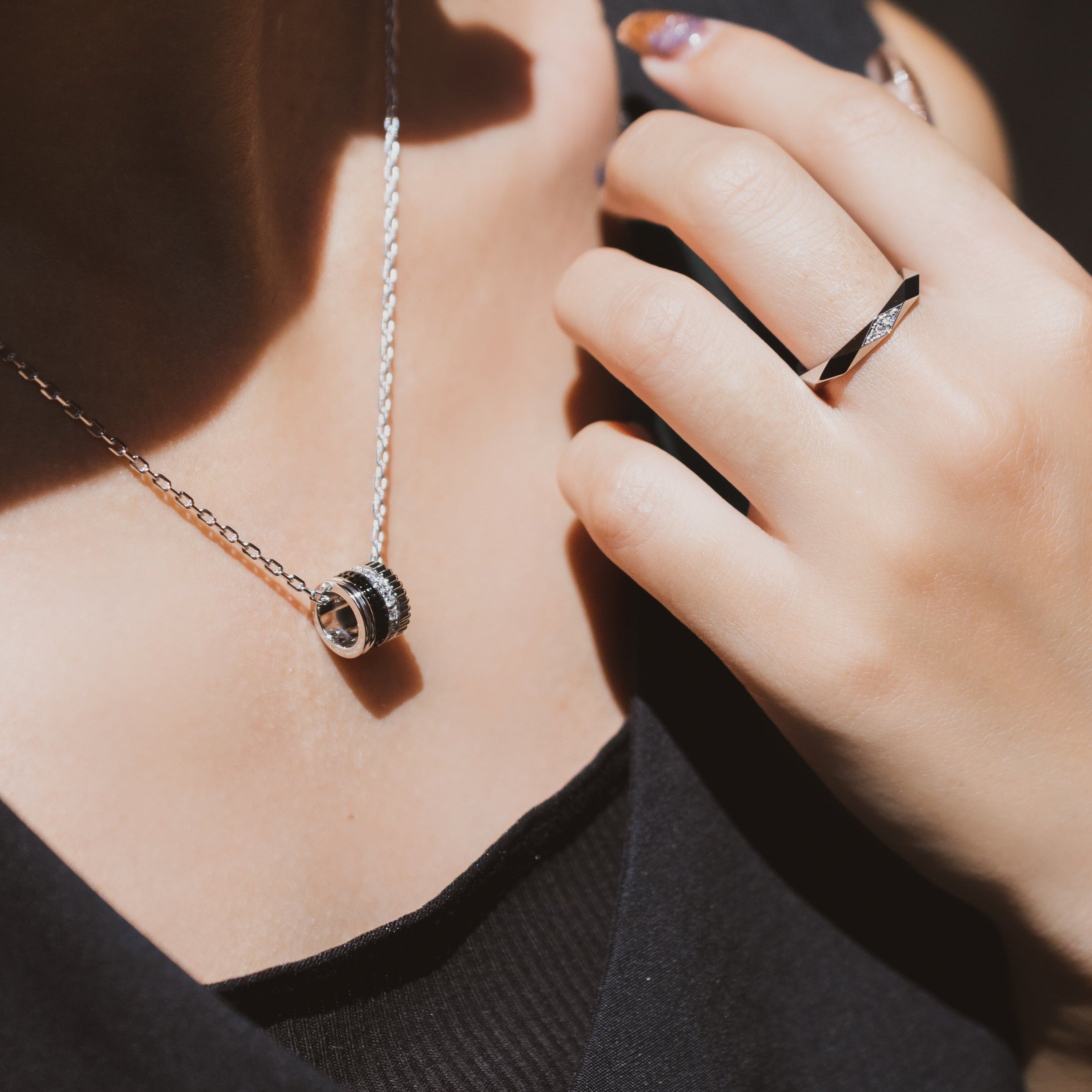 BOUCHERON ブシュロン キャトル ブラック ペンダント ラージ JPN00678