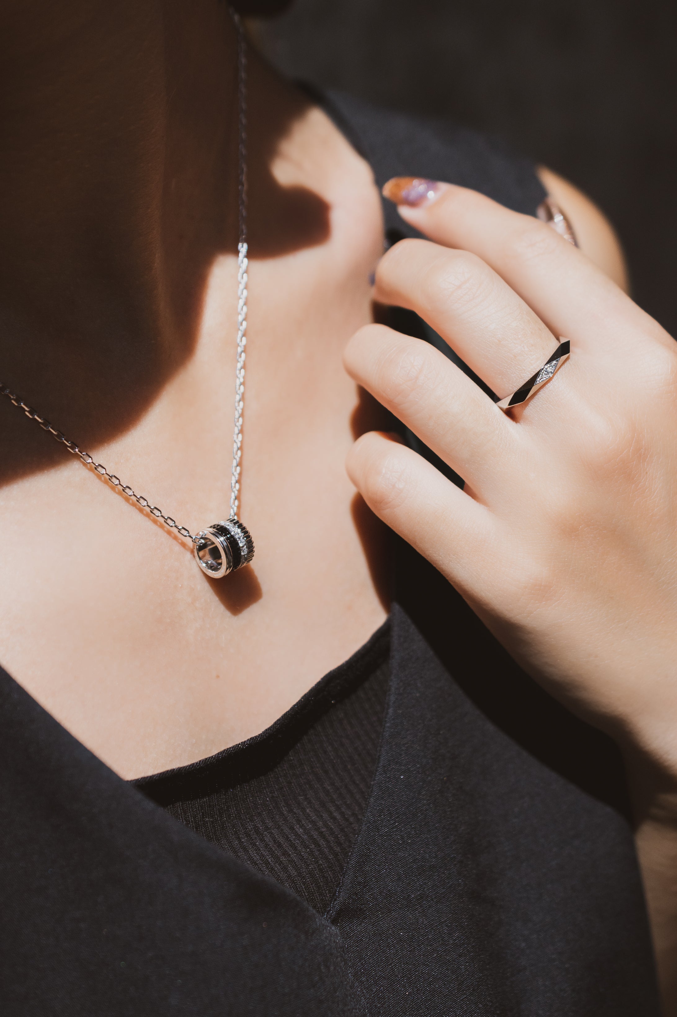 BOUCHERON ブシュロン キャトル ブラック ペンダント ラージ JPN00678