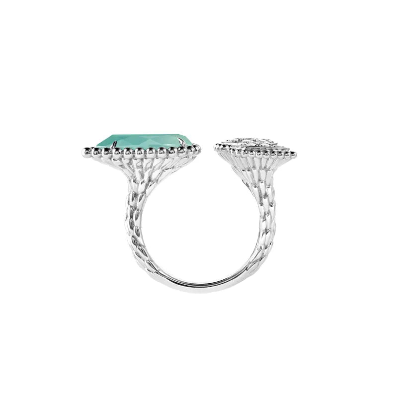 BOUCHERON ブシュロン SERPENT BOHÈME AQUAPRASE セルパンボエム 3モチーフ リング JRG03174