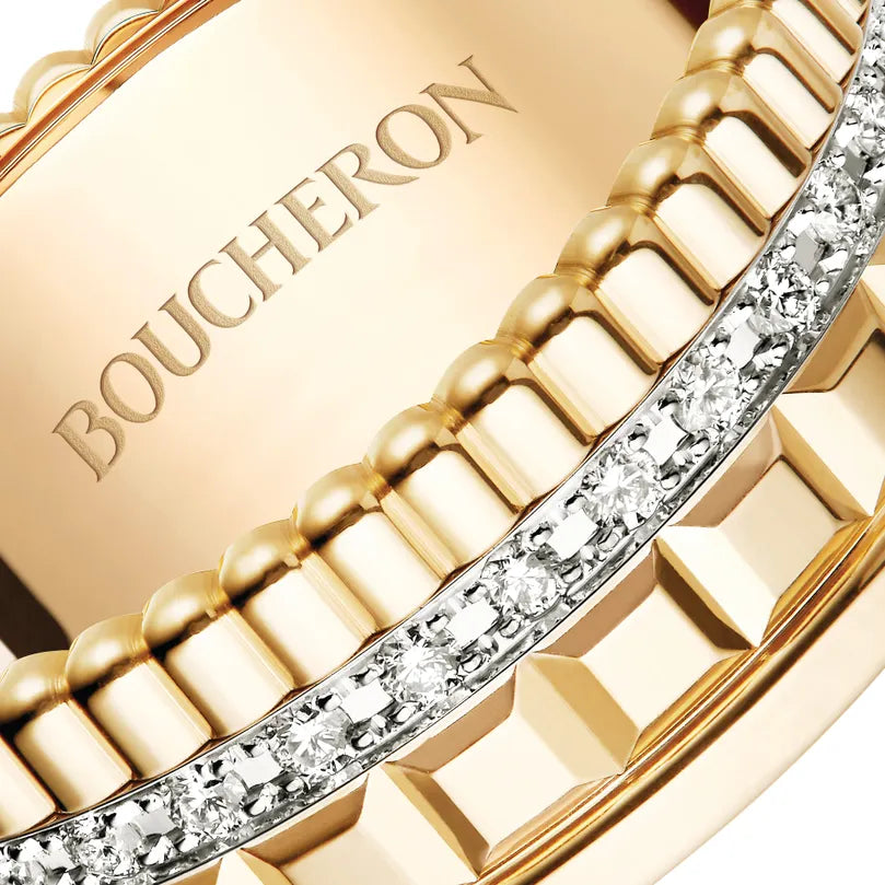 BOUCHERON ブシュロン キャトル ラディアント ダイヤモンド リング イエローゴールド スモール JRG02487
